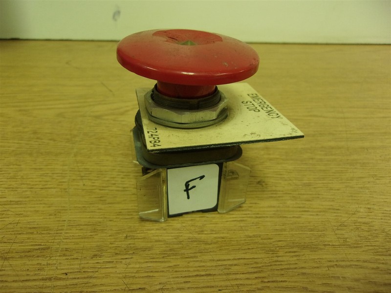 Allen Bradley 800T D Series T Emergency Stop Button Switch "F" *FREE SHIPPING*