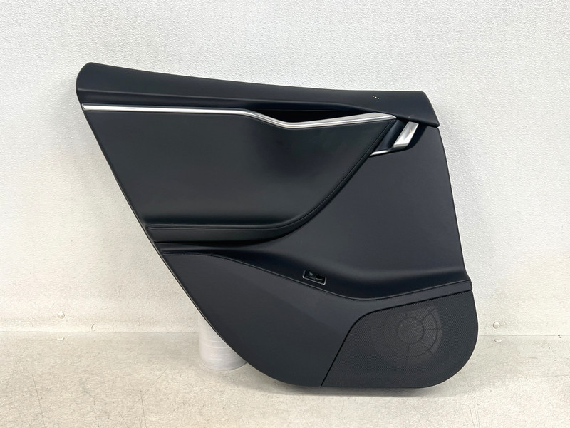 ⭐2012-2020 TESLA MODEL S REAR LEFT DRIVERS INTERIOR DOOR PANEL BLACK OEM LOT2650