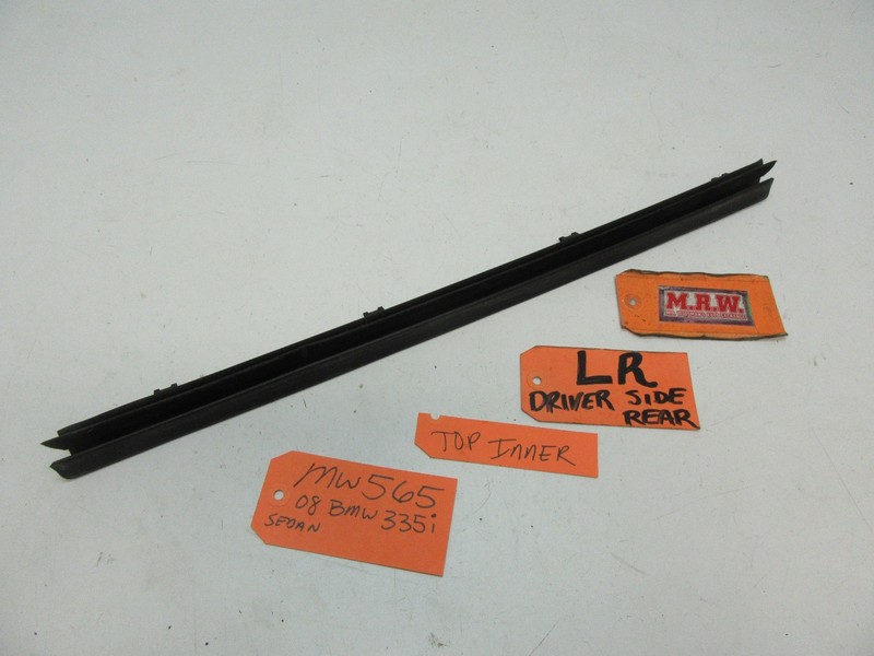 LEFT REAR DOOR PANEL TOP INNER EDGE RUBBER MOLDING TRACK SEAL CHANNEL STRIP LR L