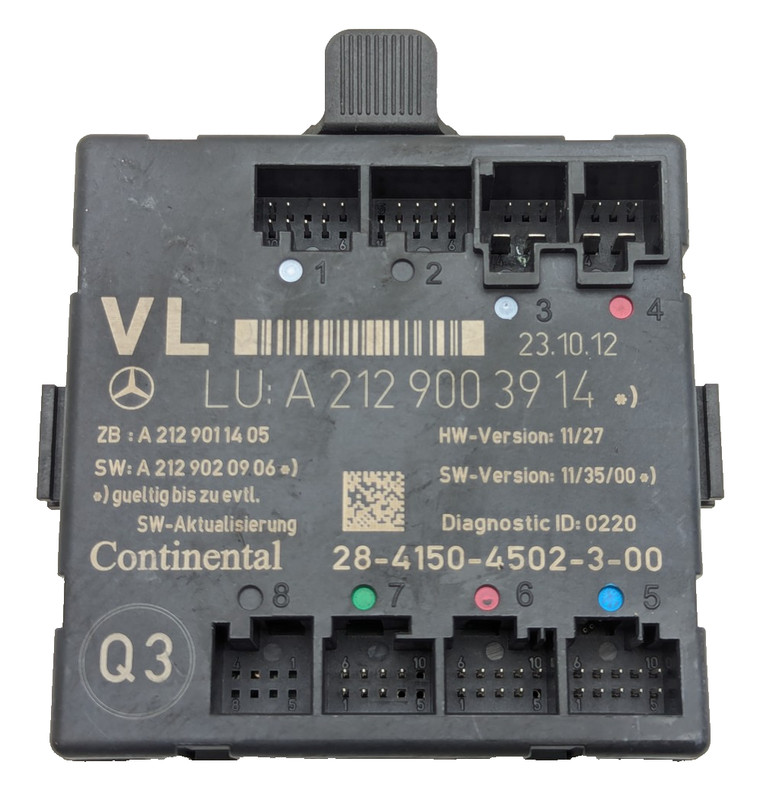08-18 Mercedes W212 E550 C250 CLS550 Front Left Side Door Control Module OEM