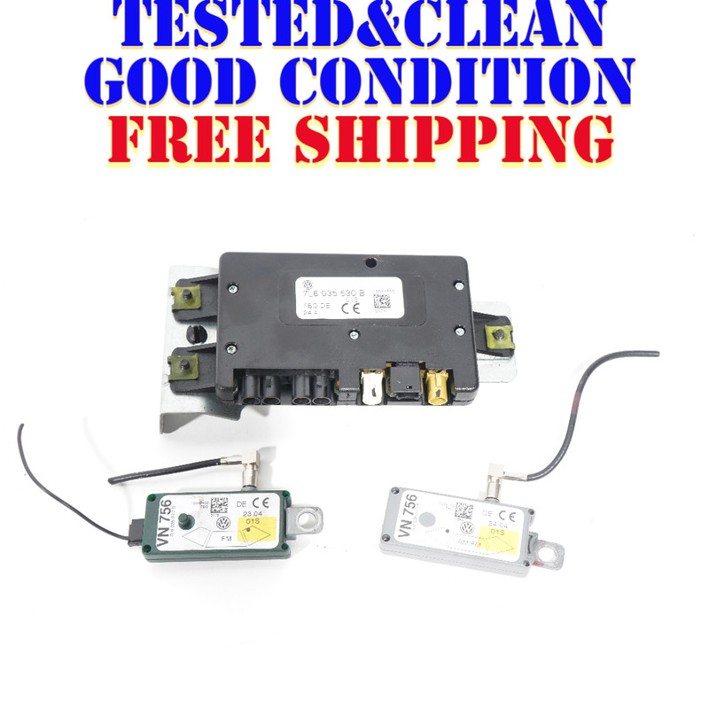 2004 - 2007 VOLKSWAGEN TOUAREG ANTENNA AM FM AMPLIFIER SET OF 3 OEM