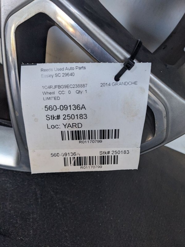 Wheel 18x8 Aluminum Painted Fits 14-16 GRAND CHEROKEE 1170799