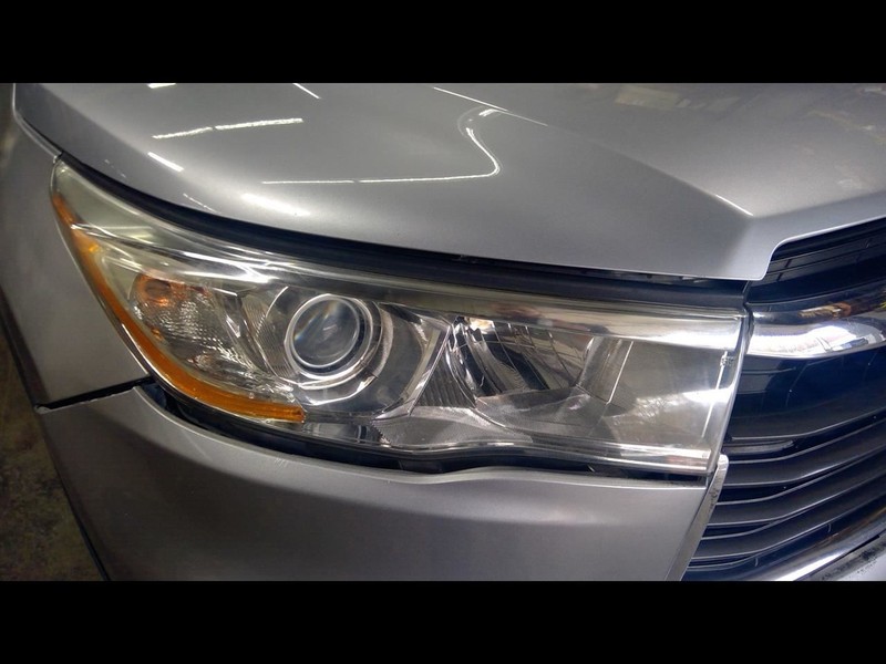 Passenger Right Headlight Bright Chrome Fits 14-16 HIGHLANDER 1702069
