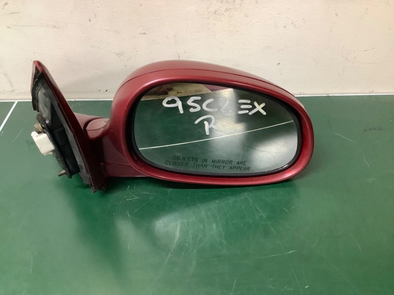 92-95 Civic 2/3Dr Coupe/Hatch Right Door Rear View Mirror Power Burgundy OEM