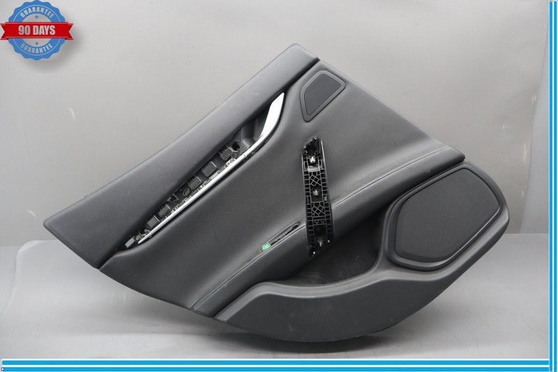 14-17 Maserati Ghibli Rear Left Side Interior Door Trim Panel Assembly Black Oem
