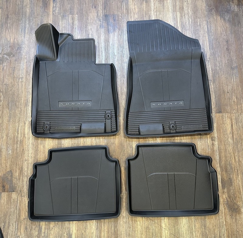 2020-2023 HYUNDAI SONATA ALL WEATHER RUBBER FLOOR MAT SET MATS OEM L0F13-AU000