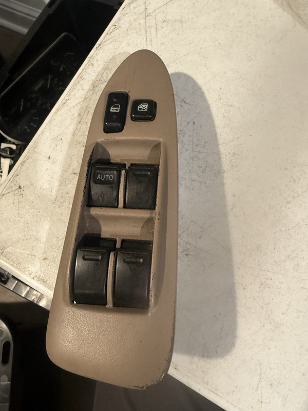 1997-2001 Toyota Camry LE left driver master window lock switch with bezel TAN