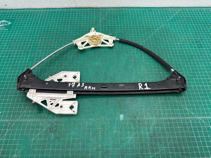 15-20 Audi A3 S3 Sedan REAR RIGHT DOOR POWER WINDOW REGULATOR OEM