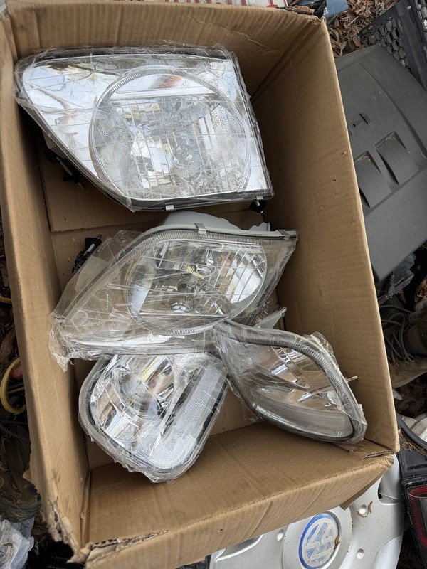 Clear Chrome Headlights & Corner Lights Fit For 1997-2003 Ford F150 Expedition