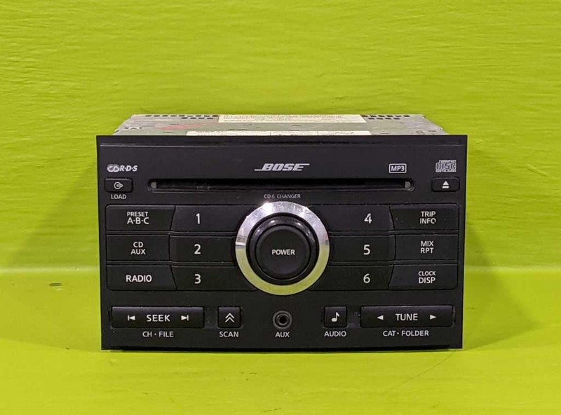 08 MAXIMA FACTORY RADIO RECEIVER AM FM 6 DISC CD W/O NAVIGATION OEM 3823-4