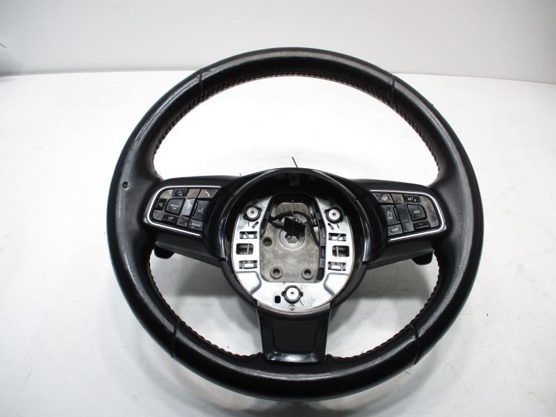 2018 JAGUAR F-PACE STEERING WHEEL W/CONTROLS BLACK PADDLE SHIFTERS 23289