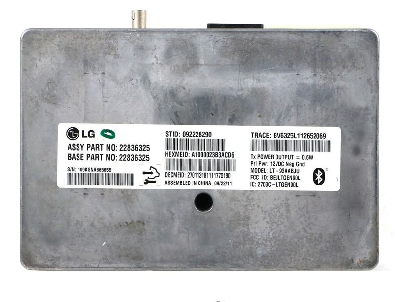 2012 Camaro ZL1 SS ONSTAR COMMUNICATION COMPUTER MODULE 22836325