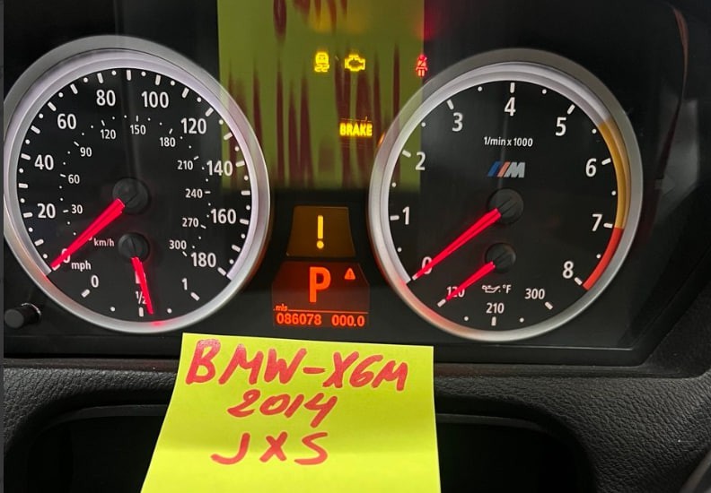 2010-2014 BMW E71 X5M X6M INSTRUMENT CLUSTER GAUGE SPEEDOMETER 9236846