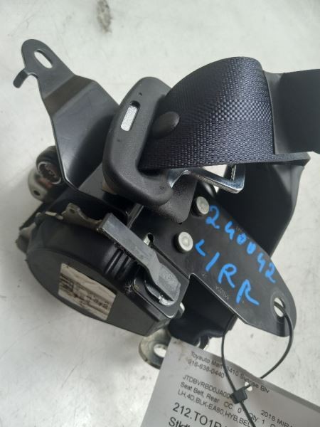 2018 TOYOTA MIRAI HYBRID DRIVER SIDE REAR SEAT BELT ASSEMBLY