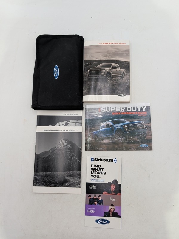 2020 Ford Super Duty F-250 F-350 F-450 F-550 Owners Manual With Case