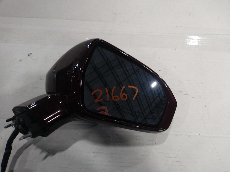 2018 Lincoln MKX Right Door Mirror Assembly Maroon Used OEM 64924