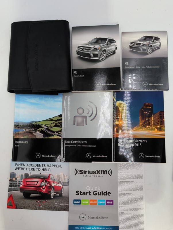 2015 Mercedes Benz GL ClassGl550 350 450 4matic Owners Manual Complete Set