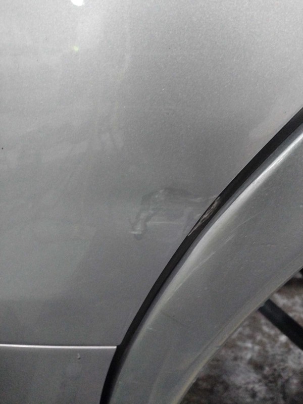 2017 Porsche Cayenne Left Rear Door Silver LITE DENT 91K Miles OEM Part