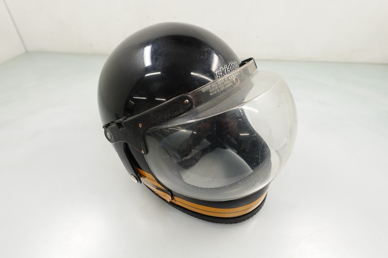 VINTAGE Ski-Doo Formula XL Snowmobile Helmet w/ Bubble Visor (Black / Yellow)