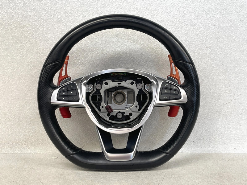 ⭐2014-2019 MERCEDES CLA45 AMG STEERING TRIM WHEEL W/ PADDLE SHIFTERS OEM LOT2645