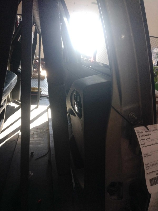 2012 Nissan Pathfinder Left Rear Door Silver OEM 159891 157K Miles