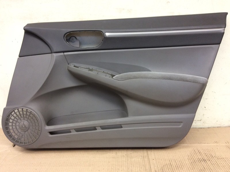 06-08 Civic 4Dr EX Right Front Passenger Side Door Panel Lining Gray Liner OEM