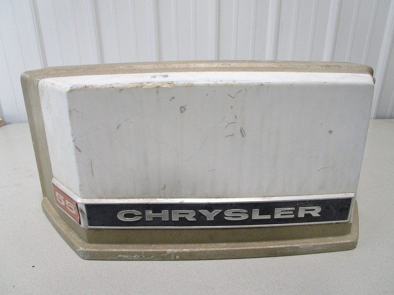 FS606712 Chrysler Force Outboard 50 HP Engine Cowling Motor Cover Top Hood Cap