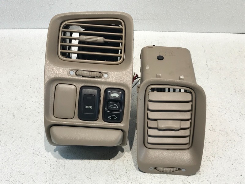 98-02 ACCORD DRIVER LEFT RIGHT AC AIR CONDITIONING VENT W/ SWITCHES OEM BEIGE