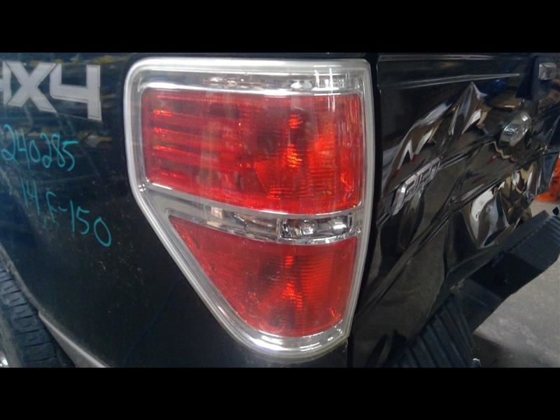 Driver Tail Light Styleside Bright Border Fits 09-14 FORD F150 PICKUP 1420209