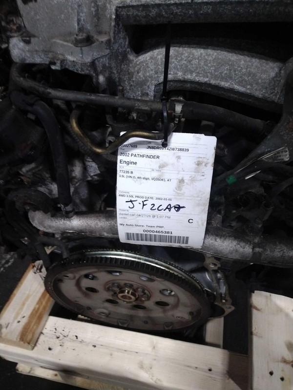 2002 Nissan Pathfinder 3.5L V6 Engine Complete Assembly 250K Miles OEM