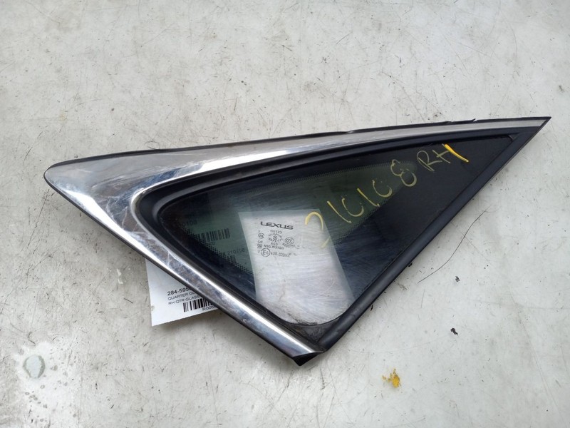15 16 17 LEXUS NX200T PASSENGER RIGHT QUARTER GLASS