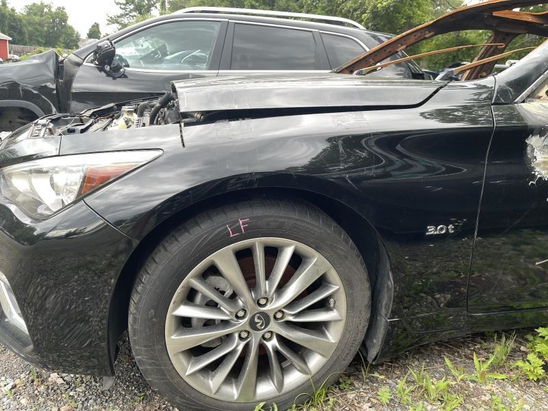2014-2023 INFINITI Q50 LEFT FENDER CUT NEEDS WELD USABLE BLACK PC:KH3 31K 54701