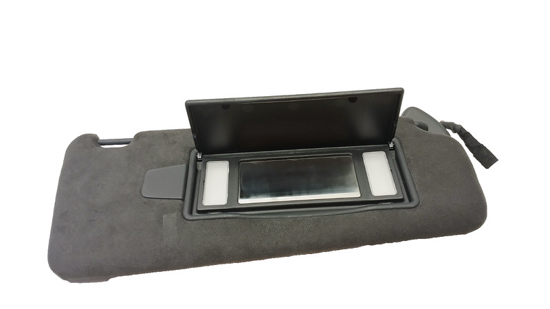 SUEDE 09-15 JAGUAR X250 XF XFR XFR-S SUN VISOR SUNVISOR SHADE RIGHT FRONT 092424