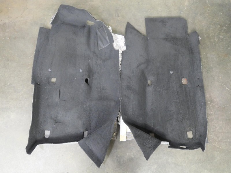 2005-2013 Chevy Corvette C6 Main Floor Carpet Bottom Footwell Liner Black OEM