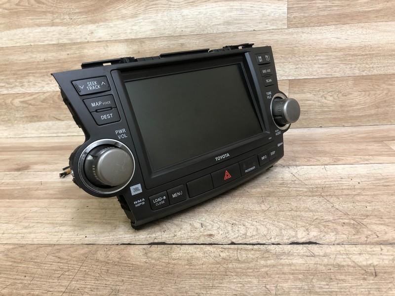 TOYOTA HIGHLANDER OEM FRONT NAVIGATION INDASH SCREEN MONITOR GPS RADIO 08-10