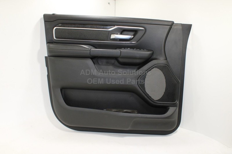 2019-2025 RAM 1500 5th Gen Front Left Driver Side Door Panel Trim / Black OEM