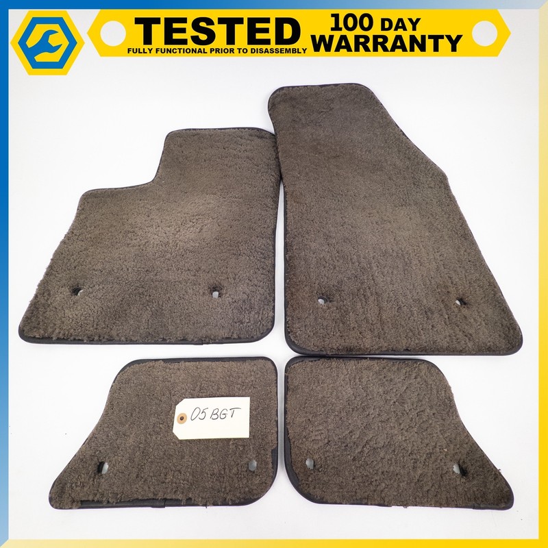 03-10 BENTLEY CONTINENTAL GT FRONT & REAR FLOOR MAT CARPET COVER SET OF 4 OEM