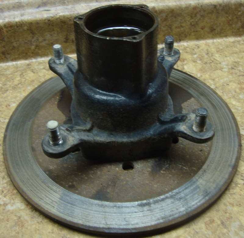 1996 Polaris Scrambler 400 4x4 ATV 4 Wheeler Front Disk Brake Rotor Spindle Hub