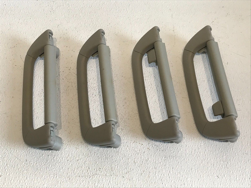 00-06 MERCEDES S350 S430 S500 S55 S600 S65 ROOF GRAB GRIP HANDLES SET OEM Gray