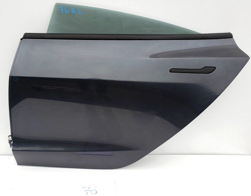 ✅ 2017-2020 OEM Tesla Model 3 Rear Left Driver Door Shell Panel Gray W/ Glass