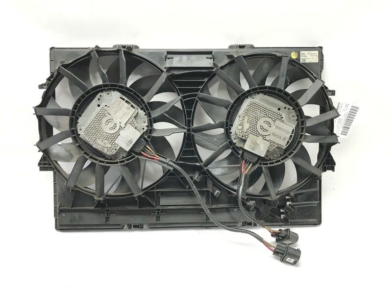 11 12 13 14 AUDI A8 4.2 6.3 RADIATOR COOLING FAN OEM W/MOTOR SHROUD