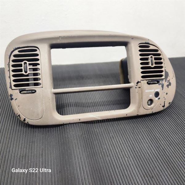 97-03 Ford F150 4x2 Center Radio Bezel With Air Vents Tan OEM
