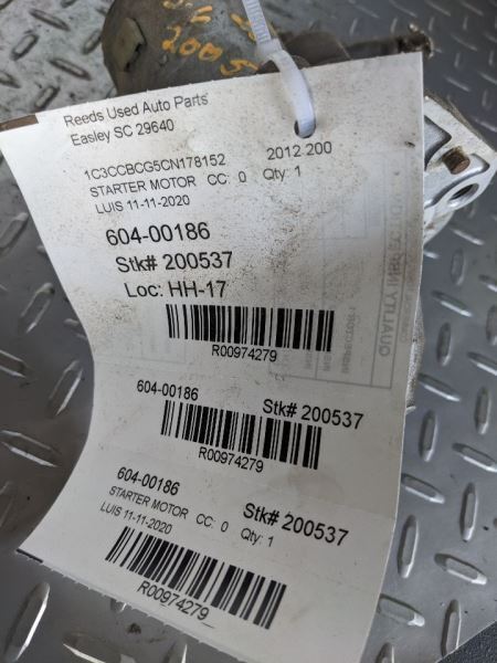 Starter Motor Fits 11-14 200 974279