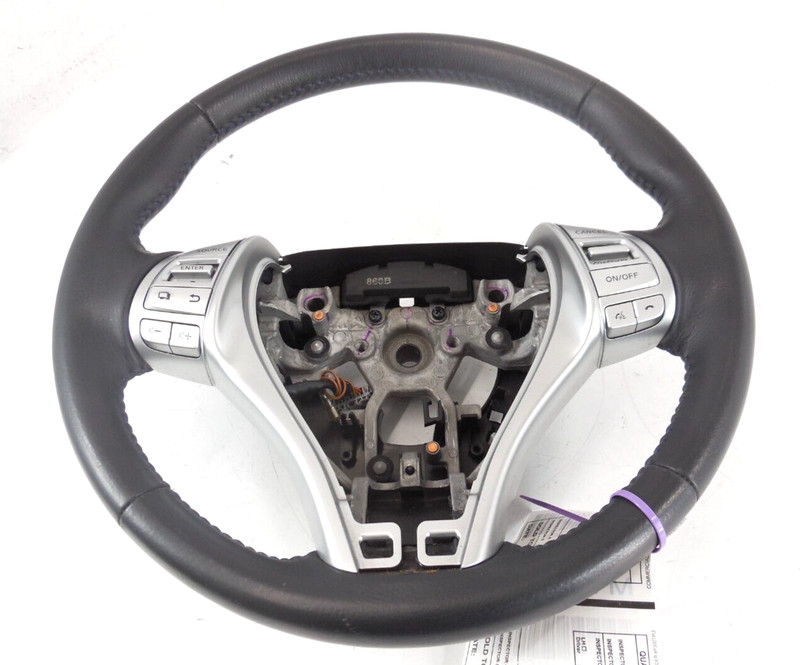 16 17 Nissan Altima SV SR Steering Driver Wheel W/ Controls OEM Blue Stitching