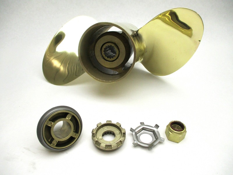 AJC626 13 1/8" x 17 P Bronze 2 Blade Prop ForMercury & Mariner Outboard