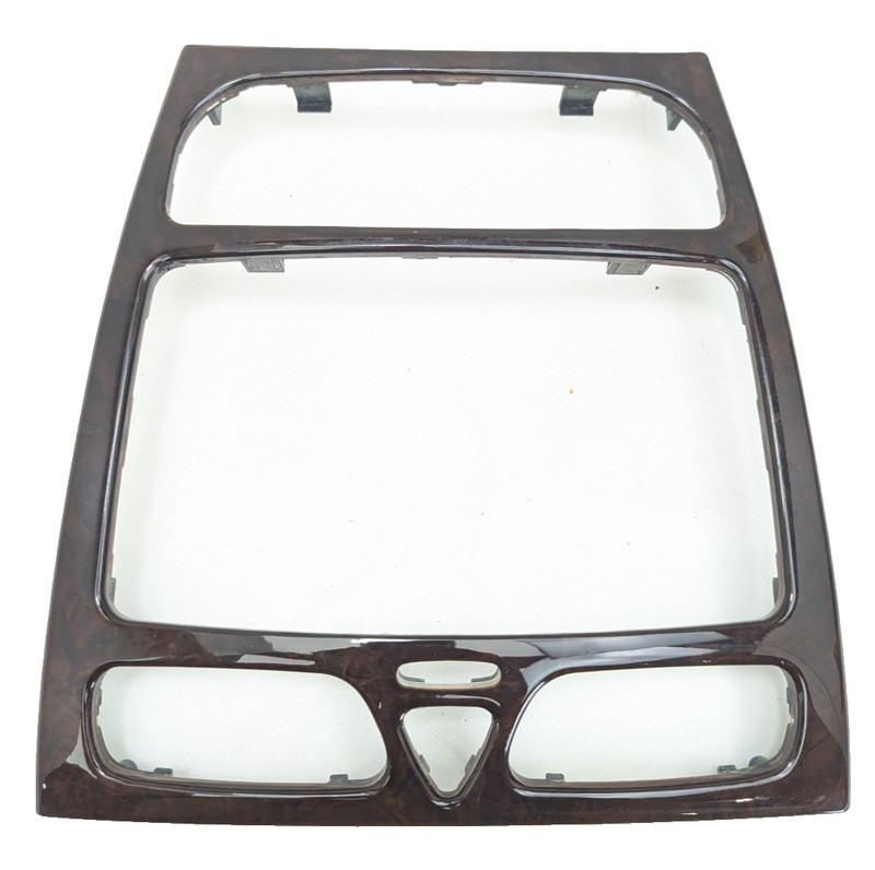 01-04 Mercedes W203 C240 Center Console Radio Hazard Light Trim Panel Bezel Wood