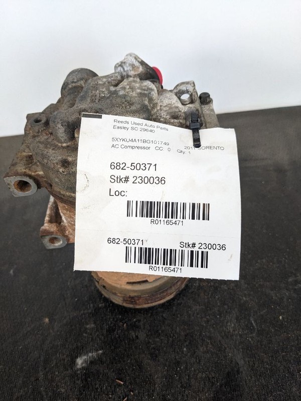 AC Compressor 4 Cylinder VIN 1 8th Digit Mpi Fits 11-13 SORENTO 1165471