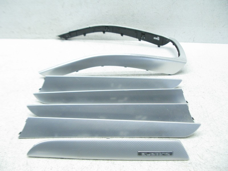09-16 AUDI B8 A4 S4 DASHBOARD DOOR PANEL INTERIOR ALUMINUM TRIM SET OEM 092022
