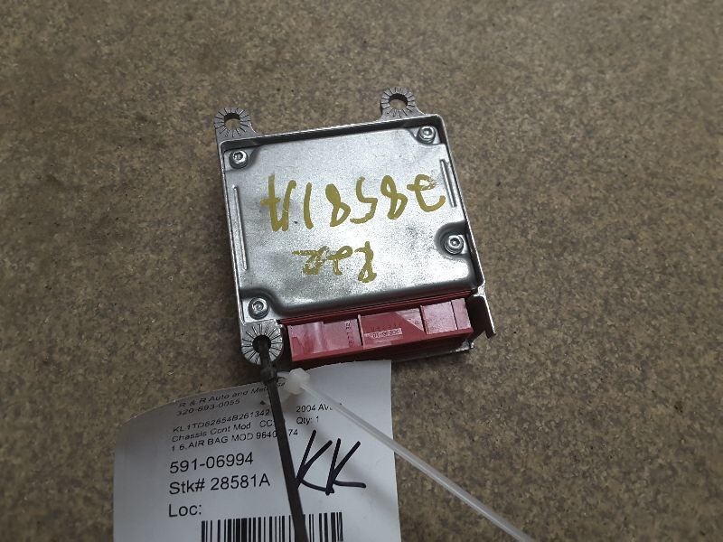 04 05 AVEO CHASSIS ECM AIR BAG BELOW FRONT CONSOLE 83654