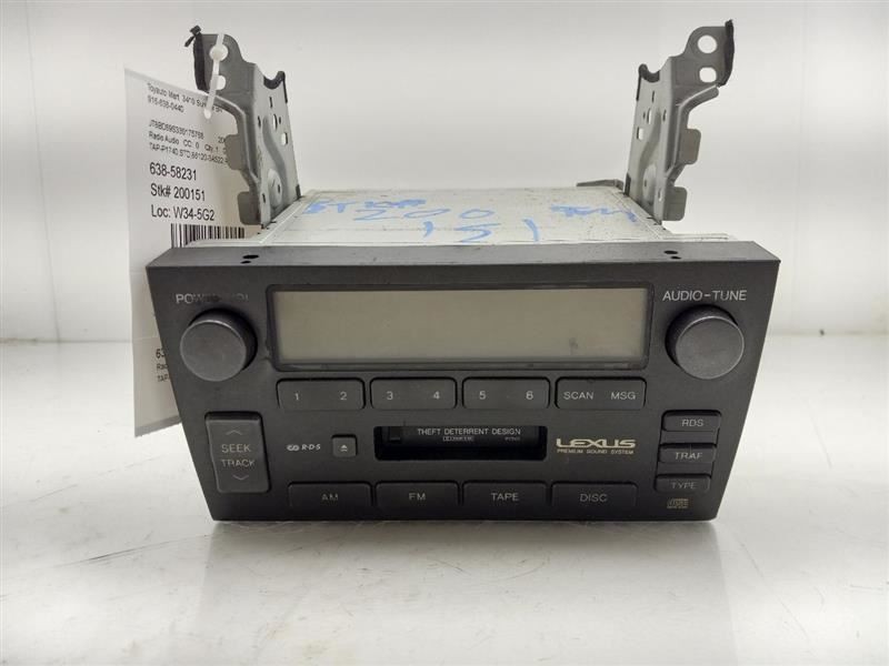 Audio Equipment Radio Receiver 2 Din Fits 03-05 LEXUS GS300